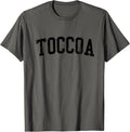 Vintage Toccoa GA Varsity Text Apparel