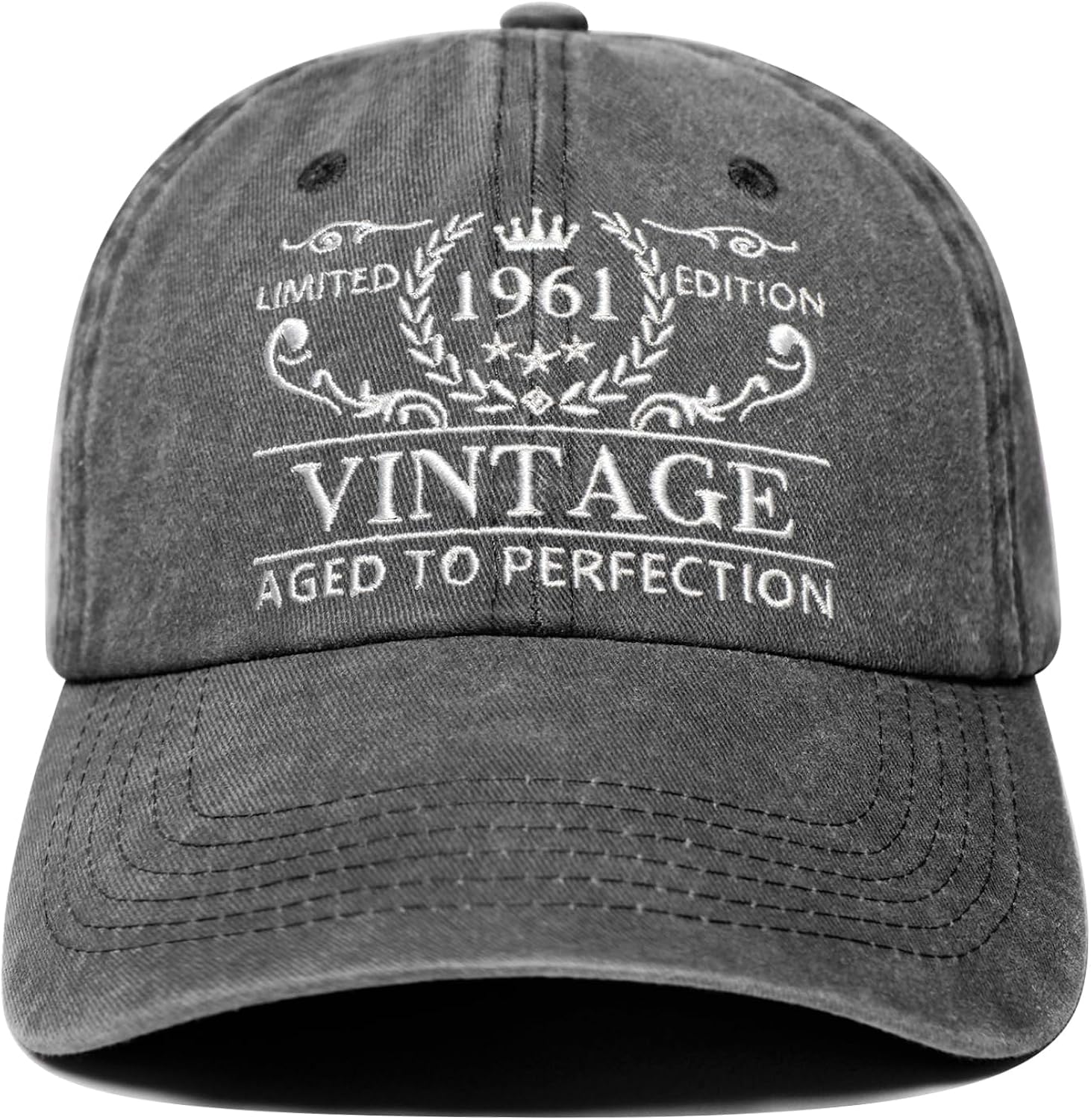 65th Birthday Gifts for Men Women, 65 Year Old Gifts Ideas, Adjustable Washed Cotton Embroidered Baseball Cap