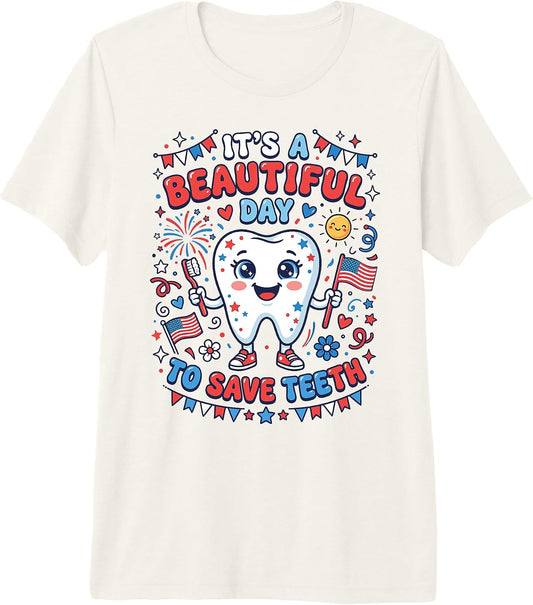 Teeth Dentist 4th Of July American Flag