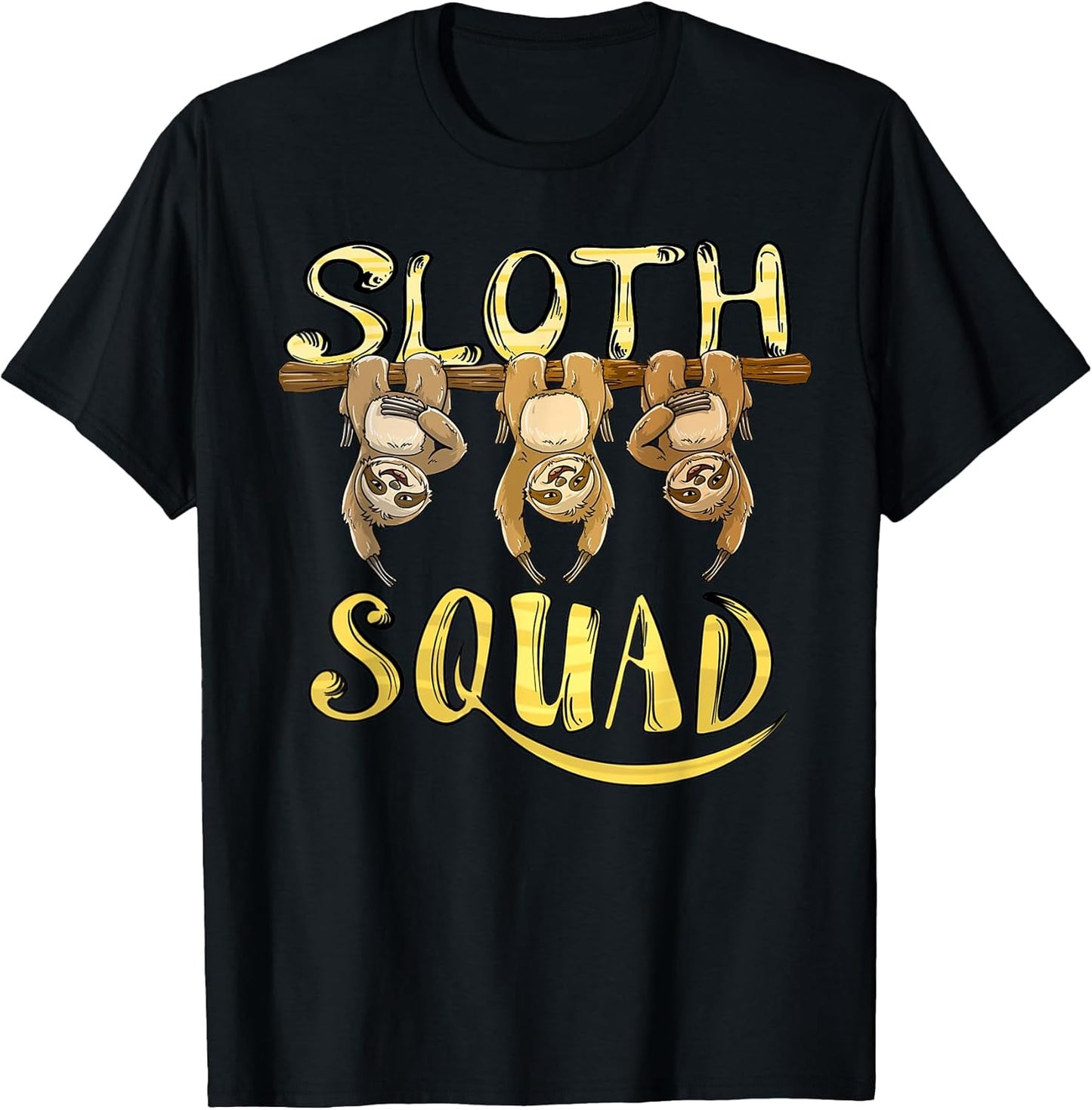 Cute Adult Children Sluggish Mammal Team Designs