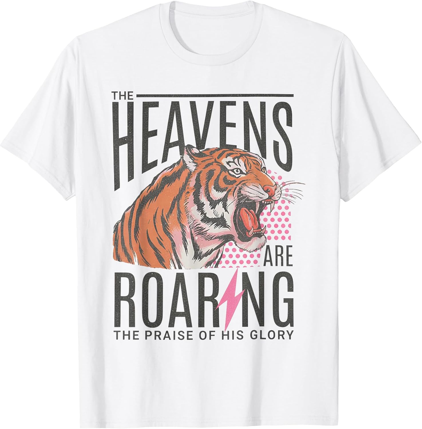 Funny Tiger The Heavens Are Roaring Tee Shirt