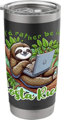 I'd Rather Be In Costa Rica Sloth Tees