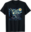 Starry Night Octopus Kraken Lovers Animal Van Gogh