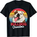 English Bulldog Grandma Dog Lover Funny Women T-Shirt