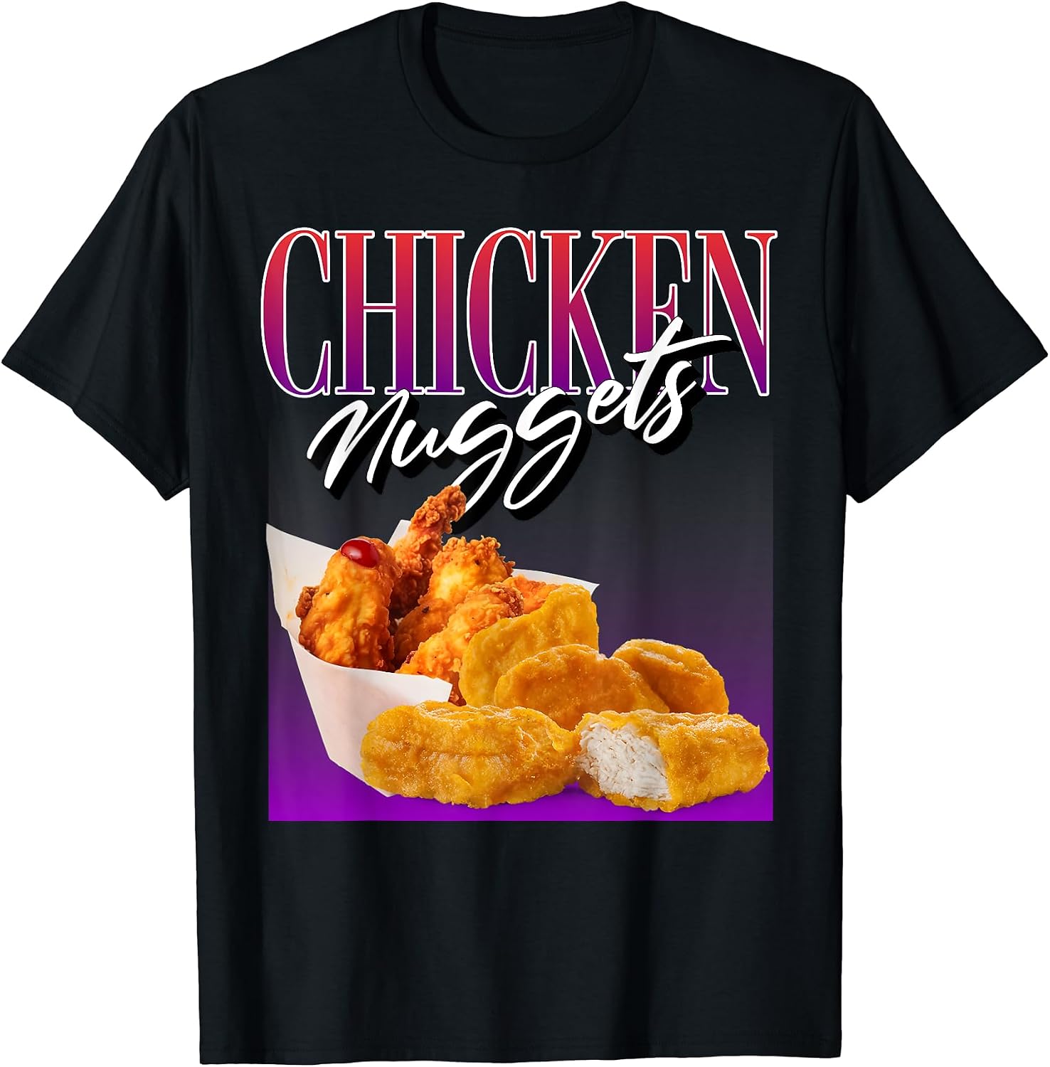 Chicken Nuggets Nuggies Meme Band Tee