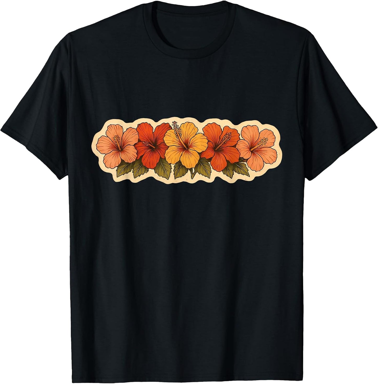 Vintage Hibiscus Flower Hawaii Surfer Merch