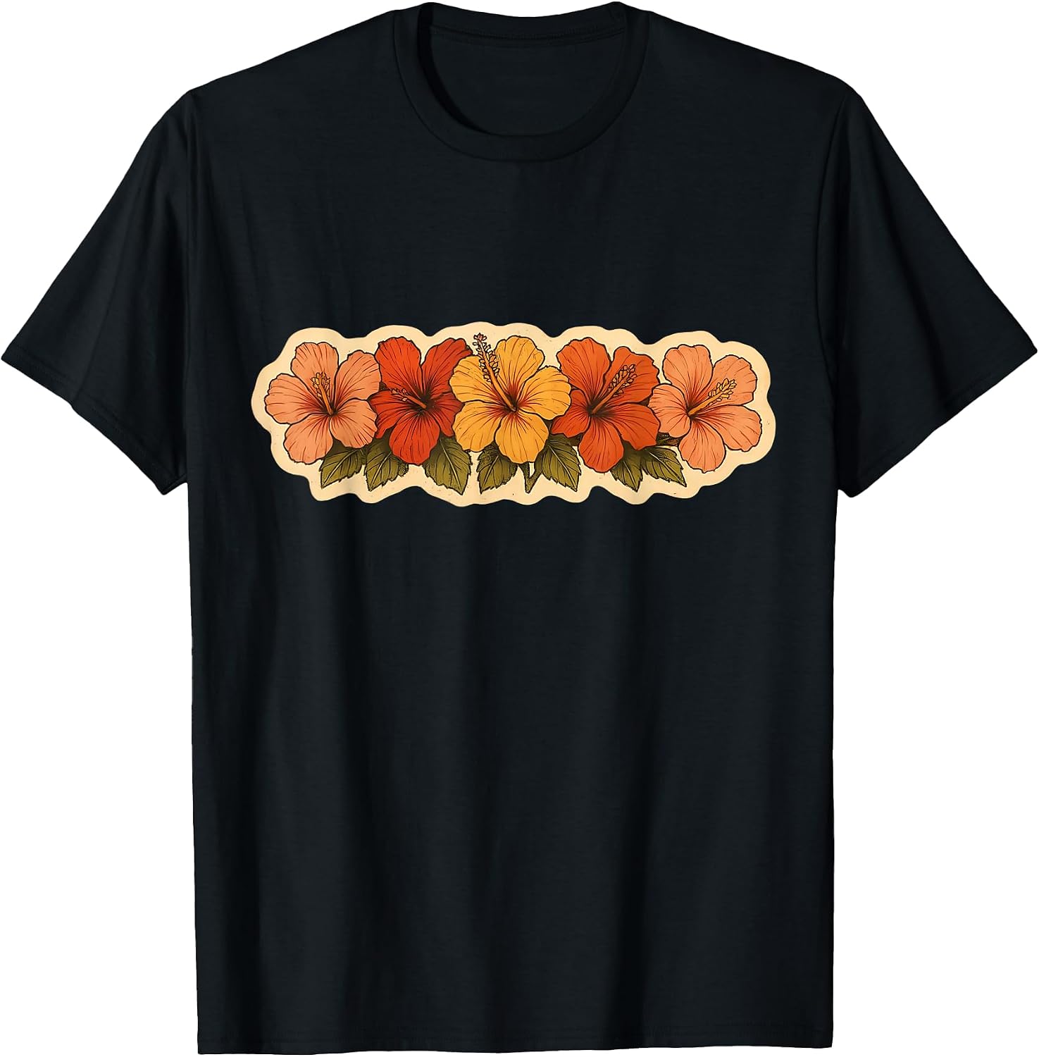 Vintage Hibiscus Flower Hawaii Surfer Merch