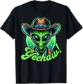 Funny Howdy Alien Cowboy Tee Western and Texas