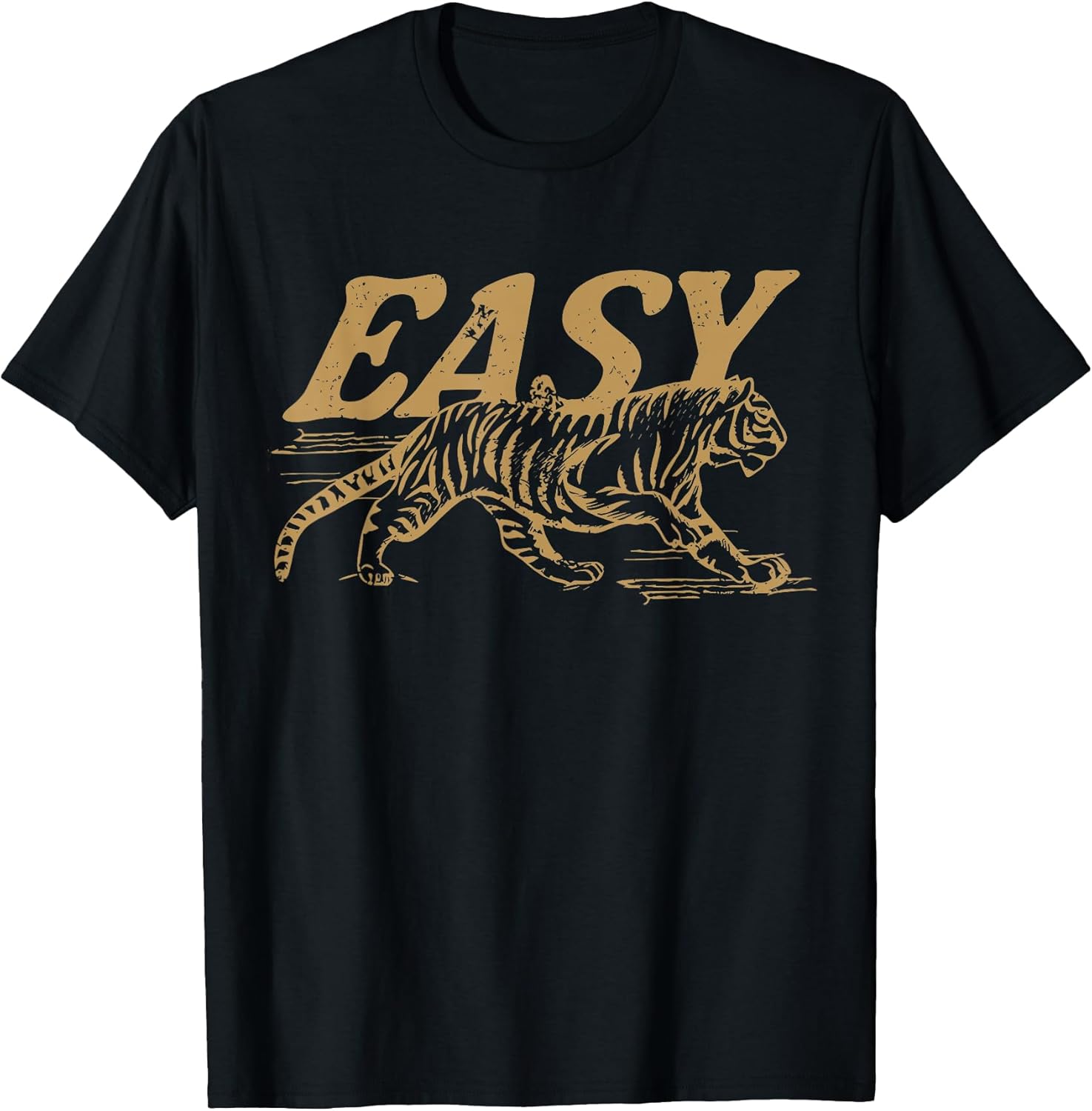 Vintage Distressed Tiger Graphic Trendy