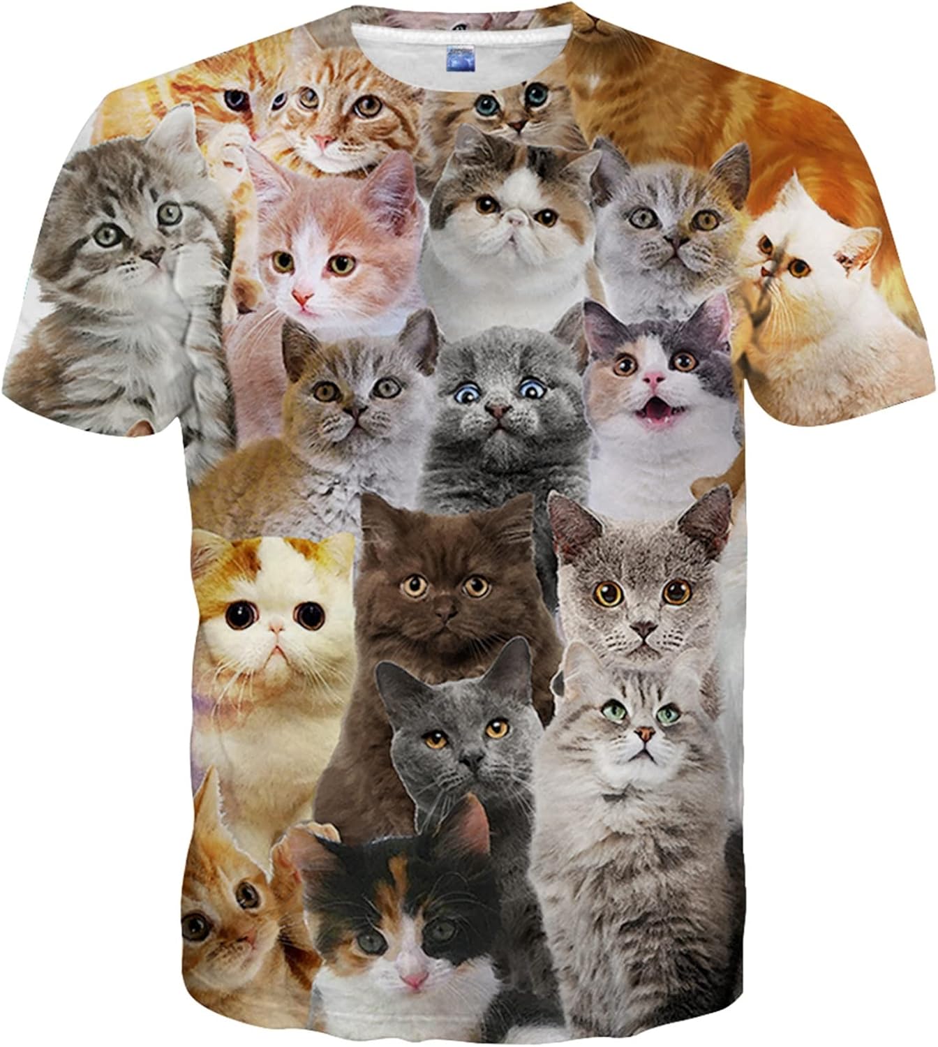 Men and Women Shirts Unisex 3D Fashion Printed Shirts for Adults Short Sleeve Top T-Shirts