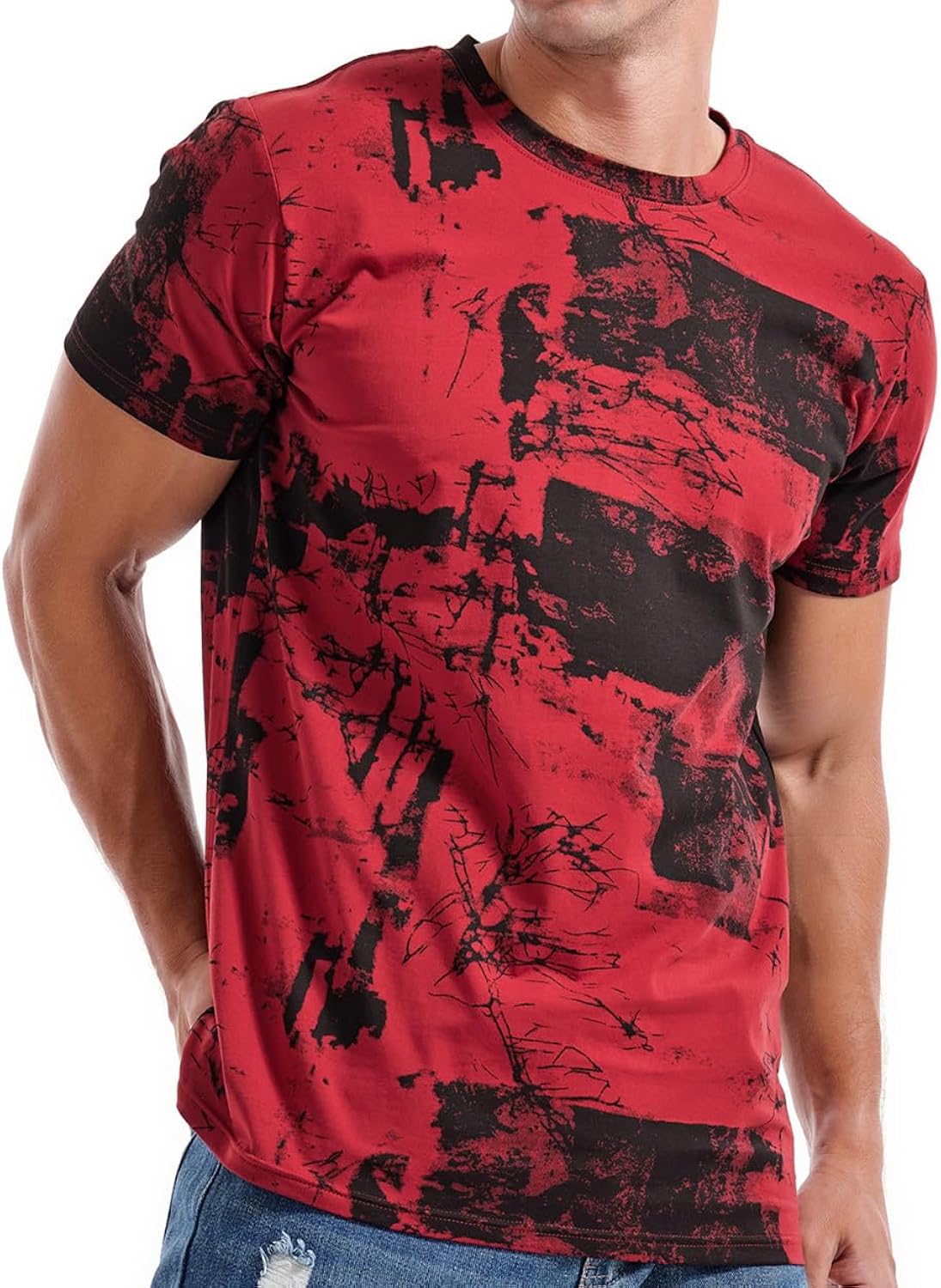 Mens Hipster Hiphop Tees - Fashion Print T-Shirts