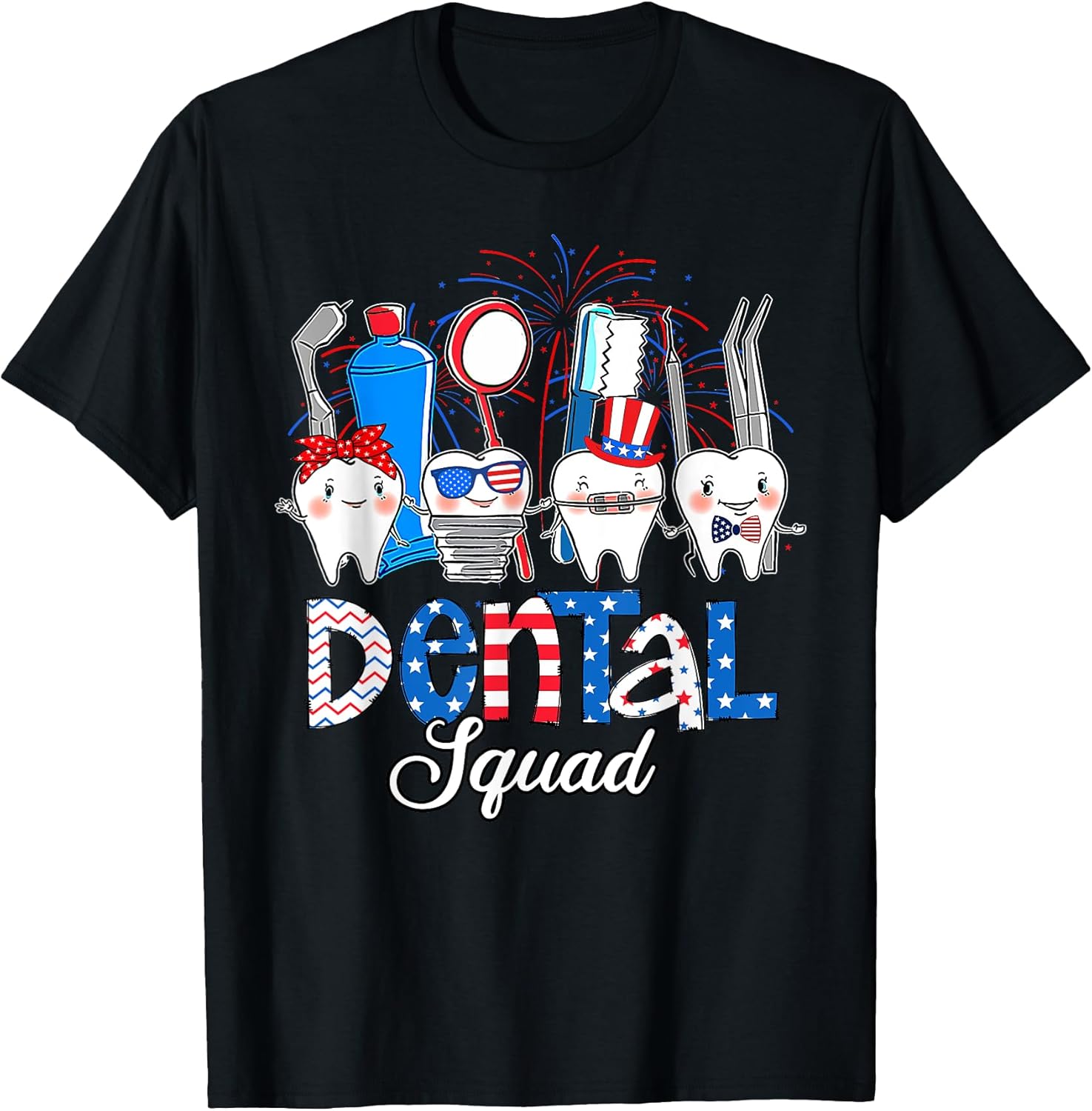 Dental 4th Of July Shirt Pride Teeth Dentist Gifts