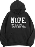 Women's Slogan Letter Print Long Sleeve Hooded Sweatshirt Pullover Hoodie Tops