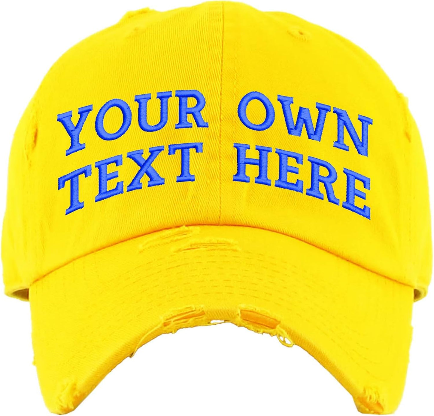 Custom Embroidered Vintage Dad Hat – Washed Cotton Adjustable Baseball Cap Personalized for Men & Women