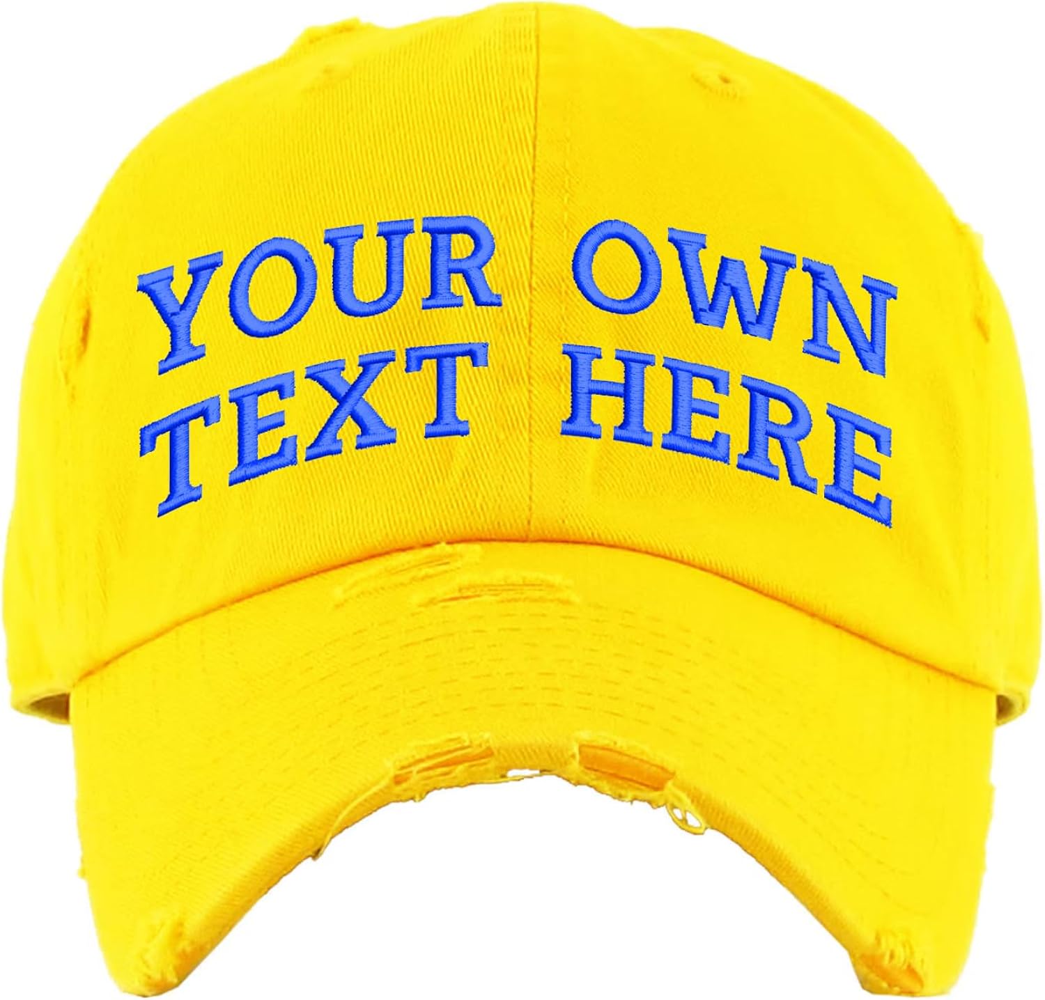 Custom Embroidered Vintage Dad Hat – Washed Cotton Adjustable Baseball Cap Personalized for Men & Women