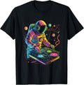 DJ Astronaut Planets Spaceman Space Graphic Tee