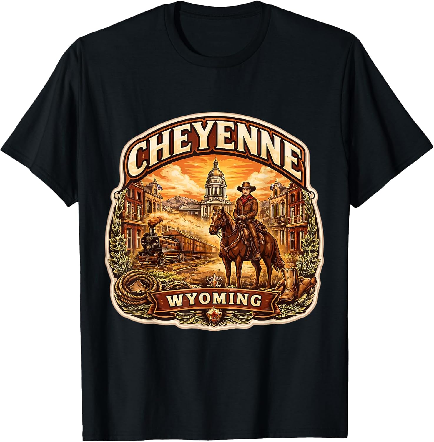 Cheyenne Wyoming Souvenir City State Capital Merch