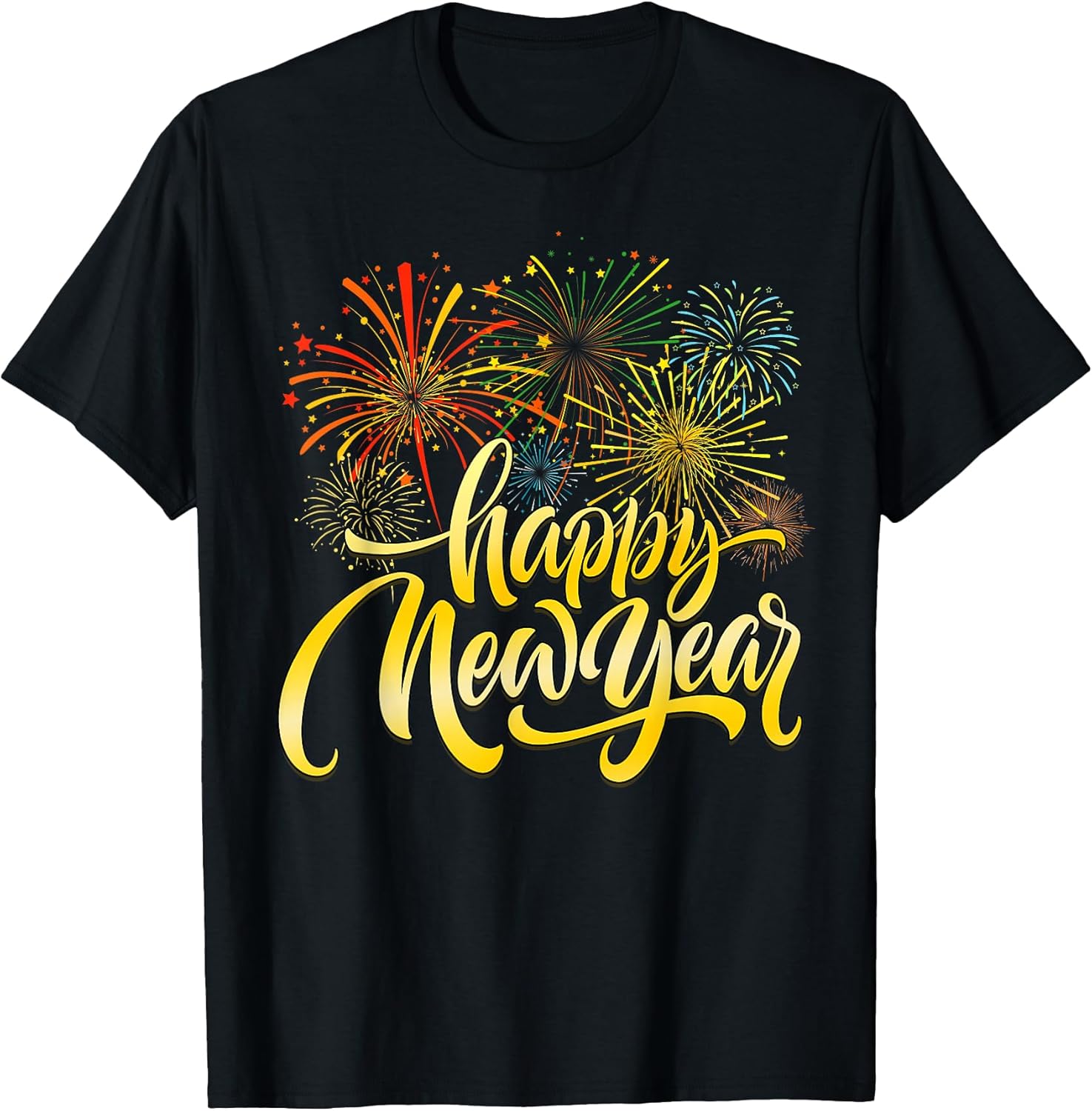 Happy New Year 2026 Fireworks Men Women Kid Tat