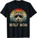 Wolf Mom Vintage Retro Mothers Day Funny Gift