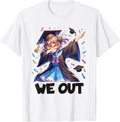 We Out Graduate Dabbing Anime Girl Grad Funny Graduation T-Shirt