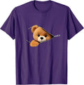 zipper bear print relax fit sweatshirt