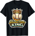 Home Run King Mens Boys Baseball Player Merch