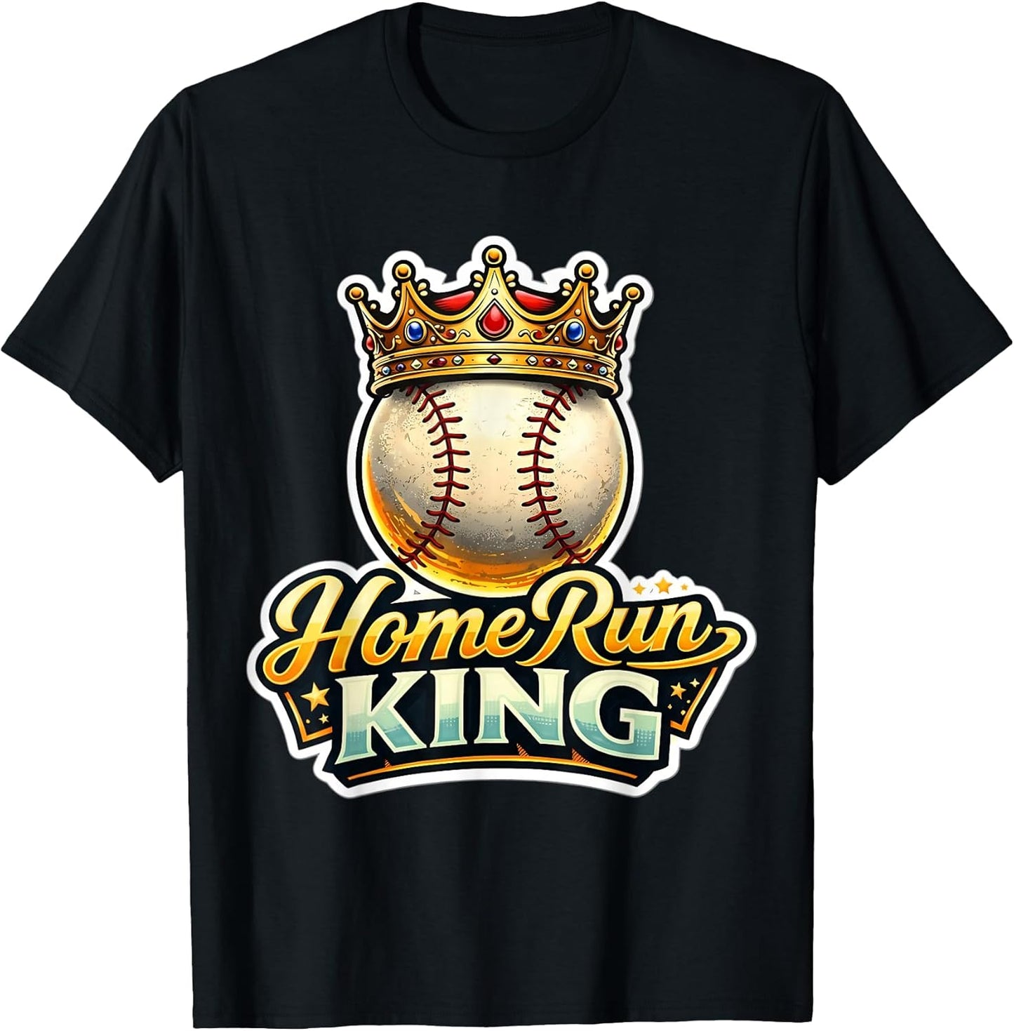 Home Run King Mens Boys Baseball Player Merch