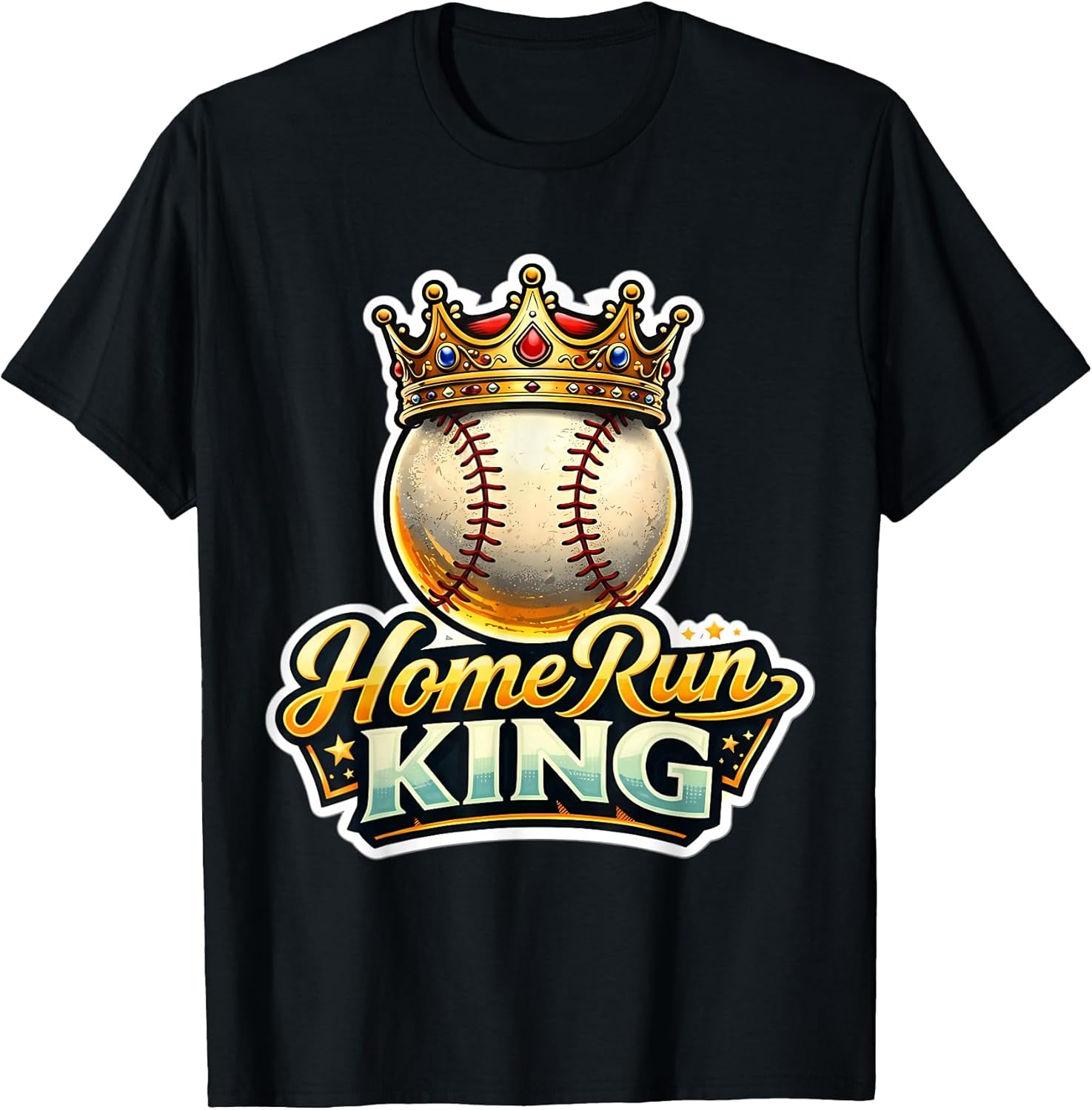 Home Run King Mens Boys Baseball Player Merch