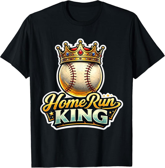 Home Run King Mens Boys Baseball Player Merch