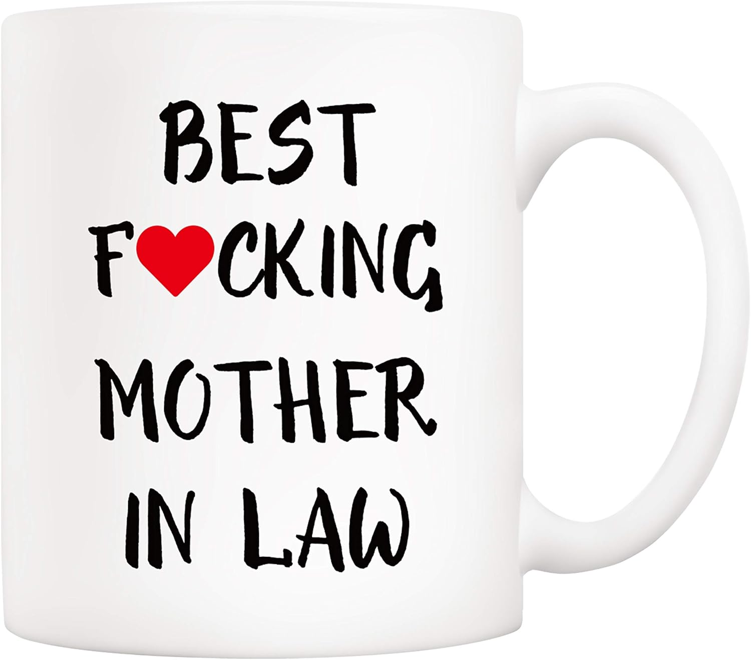 5Aup Mothers Day Christmas Gifts Funny Mother-in-law Coffee Mug from Son-in-law, Best Mother in Law Cups 11 Oz
