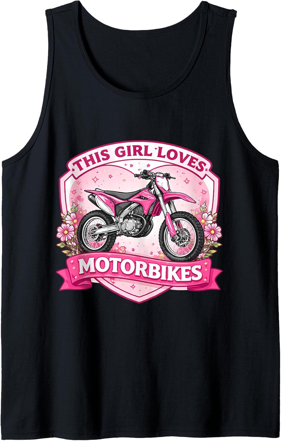 This Girl Loves Motorbikes Dirt Bike Floral Merch
