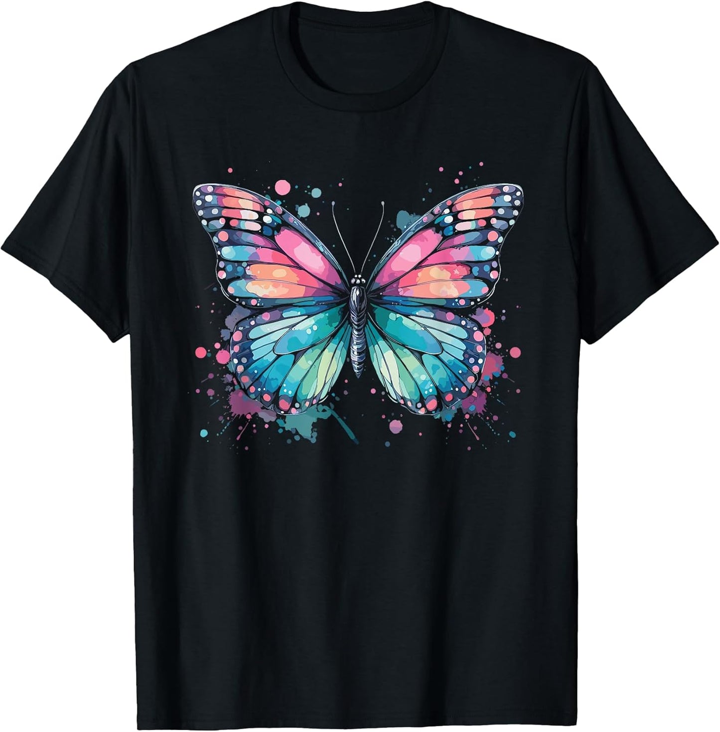 Butterfly Watercolor Design – Boho Aesthetic Art T-Shirt