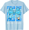 Field Day Teacher Student Kids Retro Field Day Blue Team T-Shirt