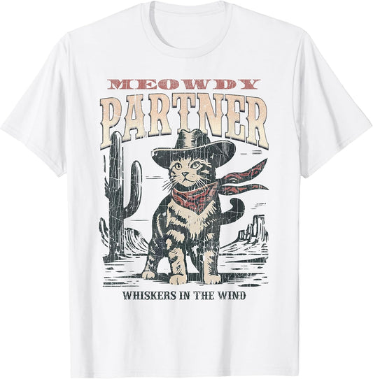 Funny Cowboy Cat Meowdy Partner