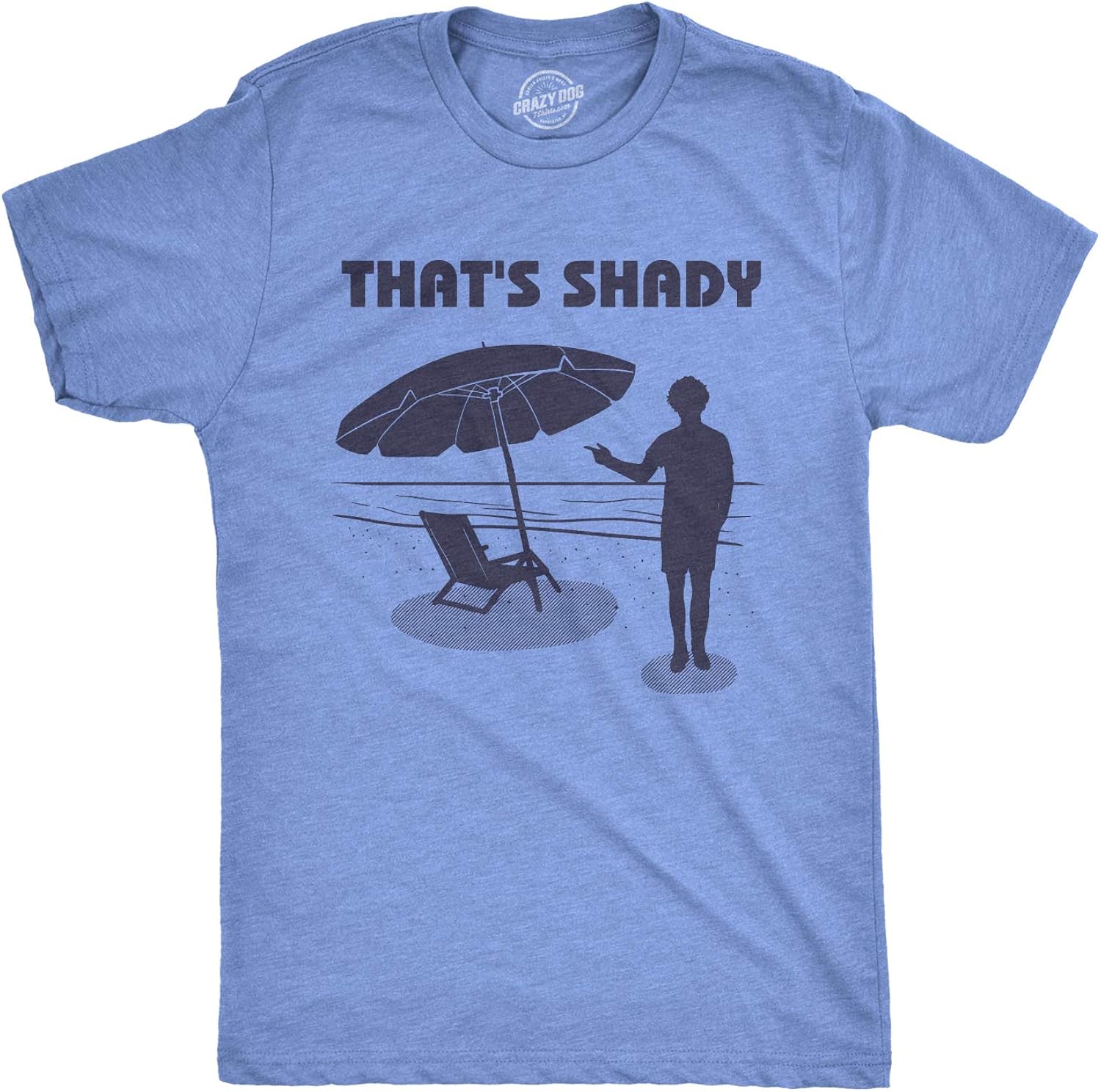 Mens Thats Shady T Shirt Funny Beach Vacation Sarcastic Hilarious Graphic Tee