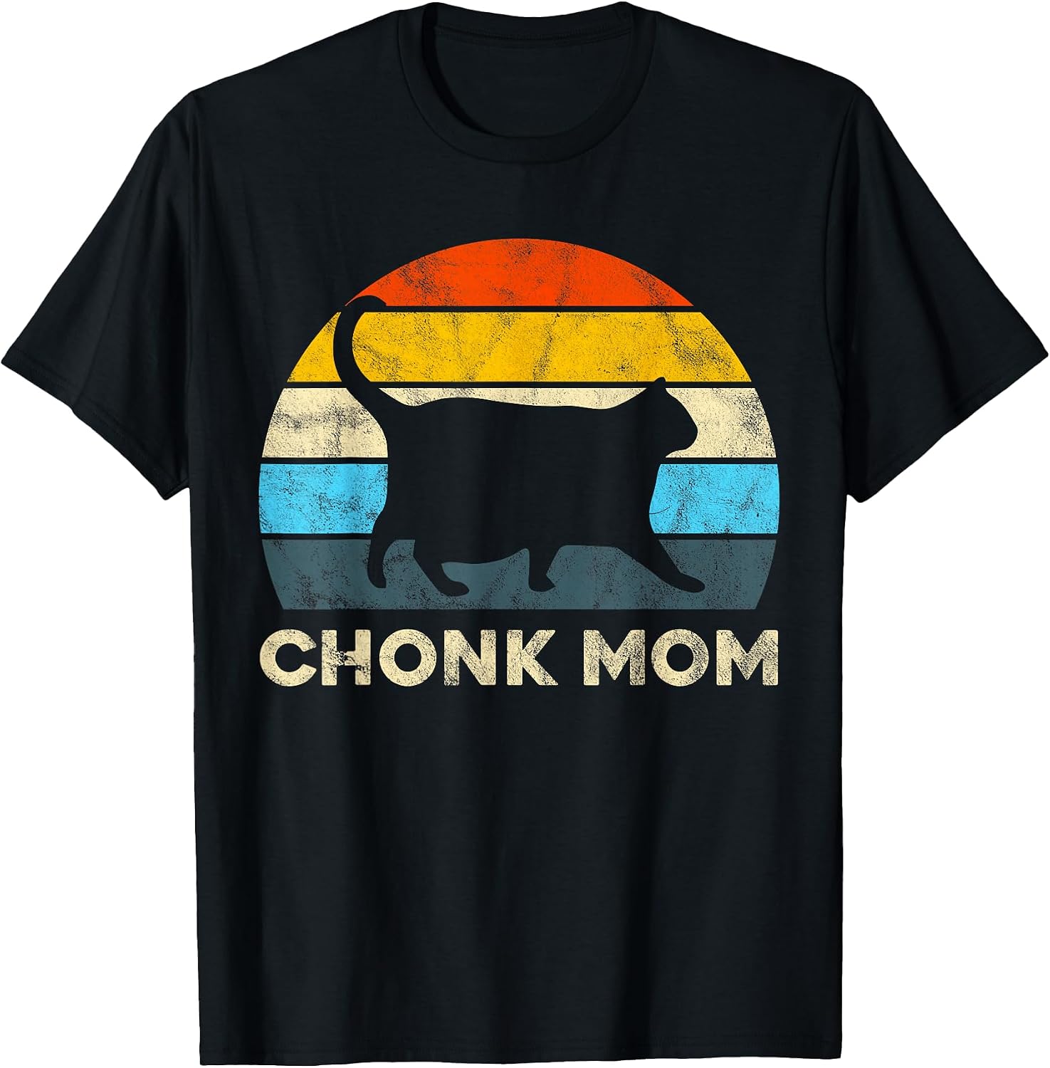 Retro Vintage Chonk Cat Mom for Cat Lover