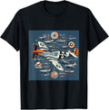 P51 Mustang WW2 Warplane Airplane Infographics