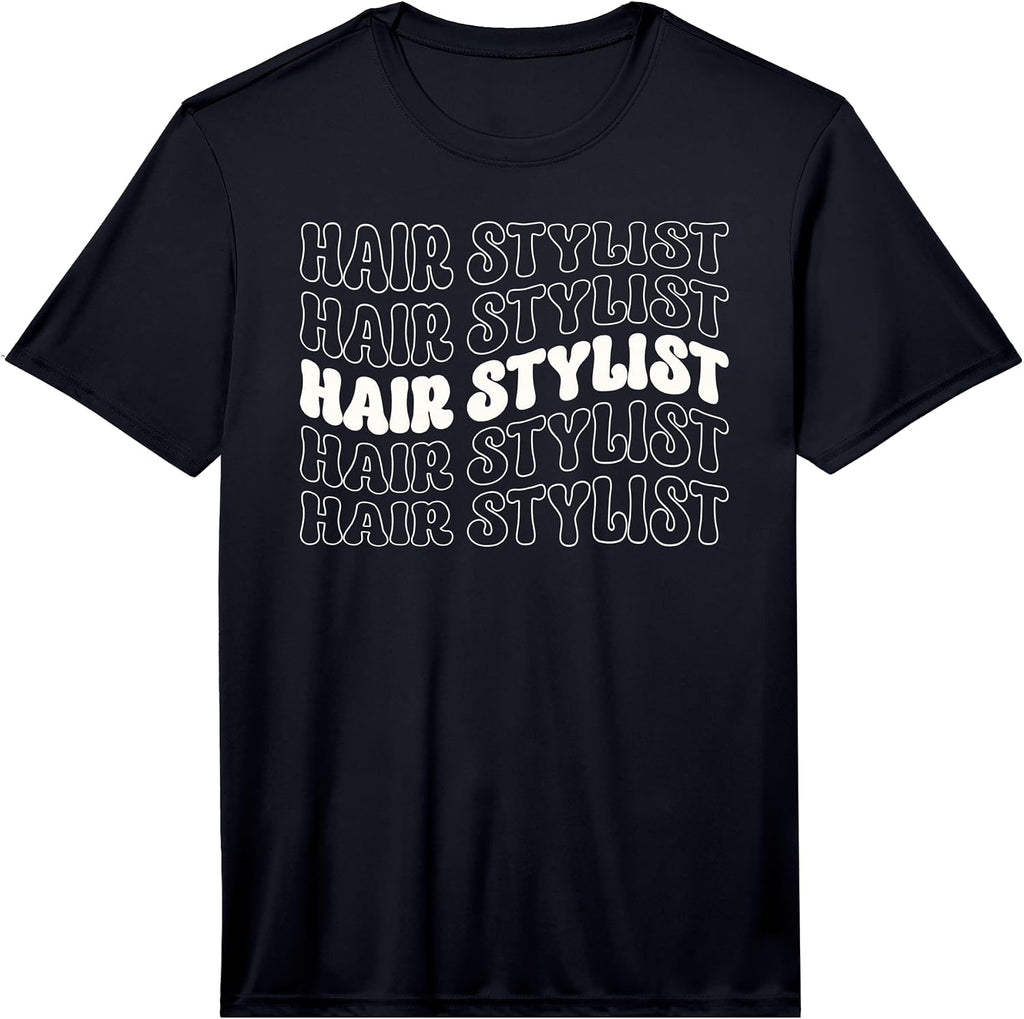Hair Stylist Barber Hairdresser Retro Groovy Tees