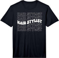 Hair Stylist Barber Hairdresser Retro Groovy Tees
