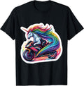 Unicorn Riding Street Motorcycle Racing Merch