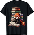 Funny Red Panda Reading Book Gifts for Bookworms
