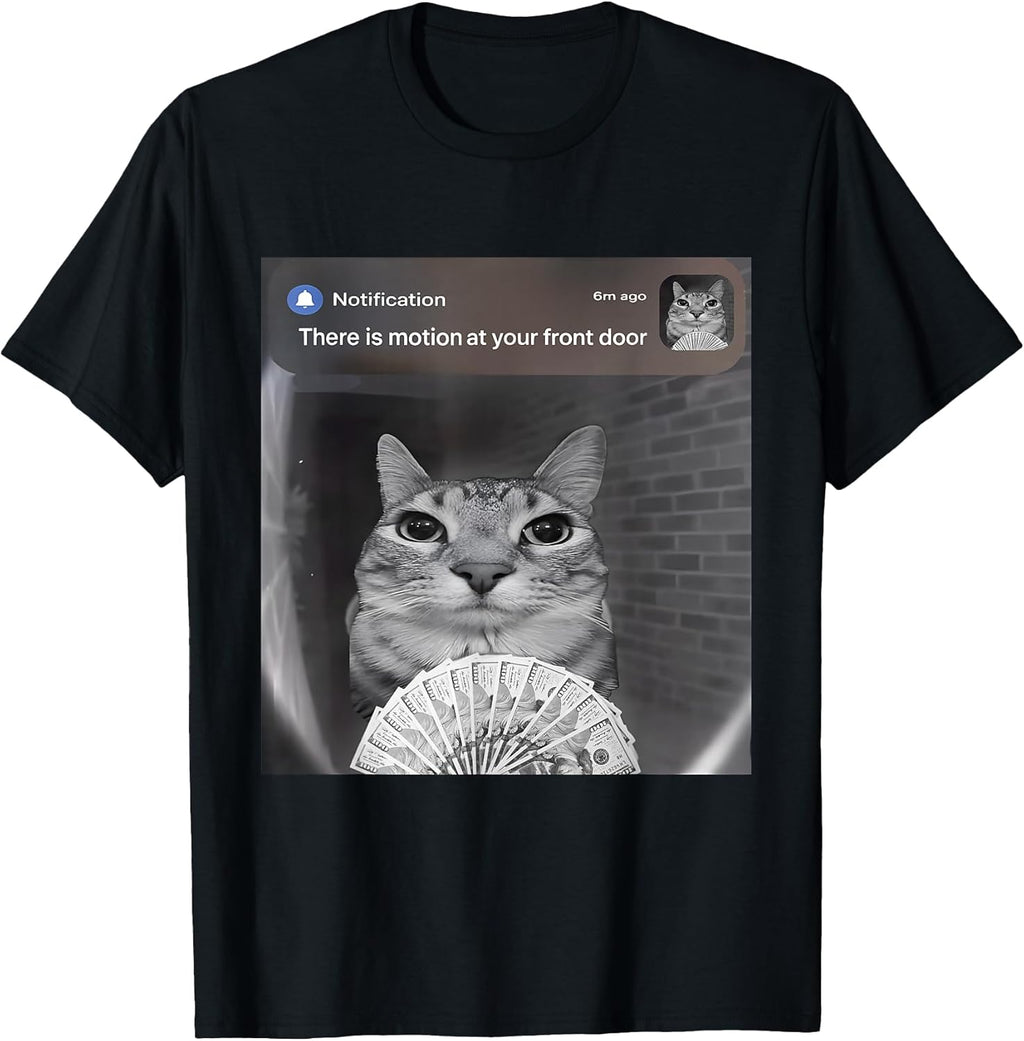 Funny Ring Cat Motion Meme Cursed Internet Tee