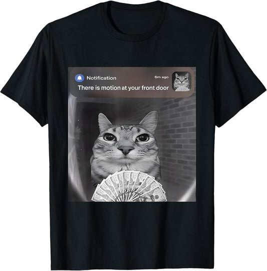 Funny Ring Cat Motion Meme Cursed Internet Tee