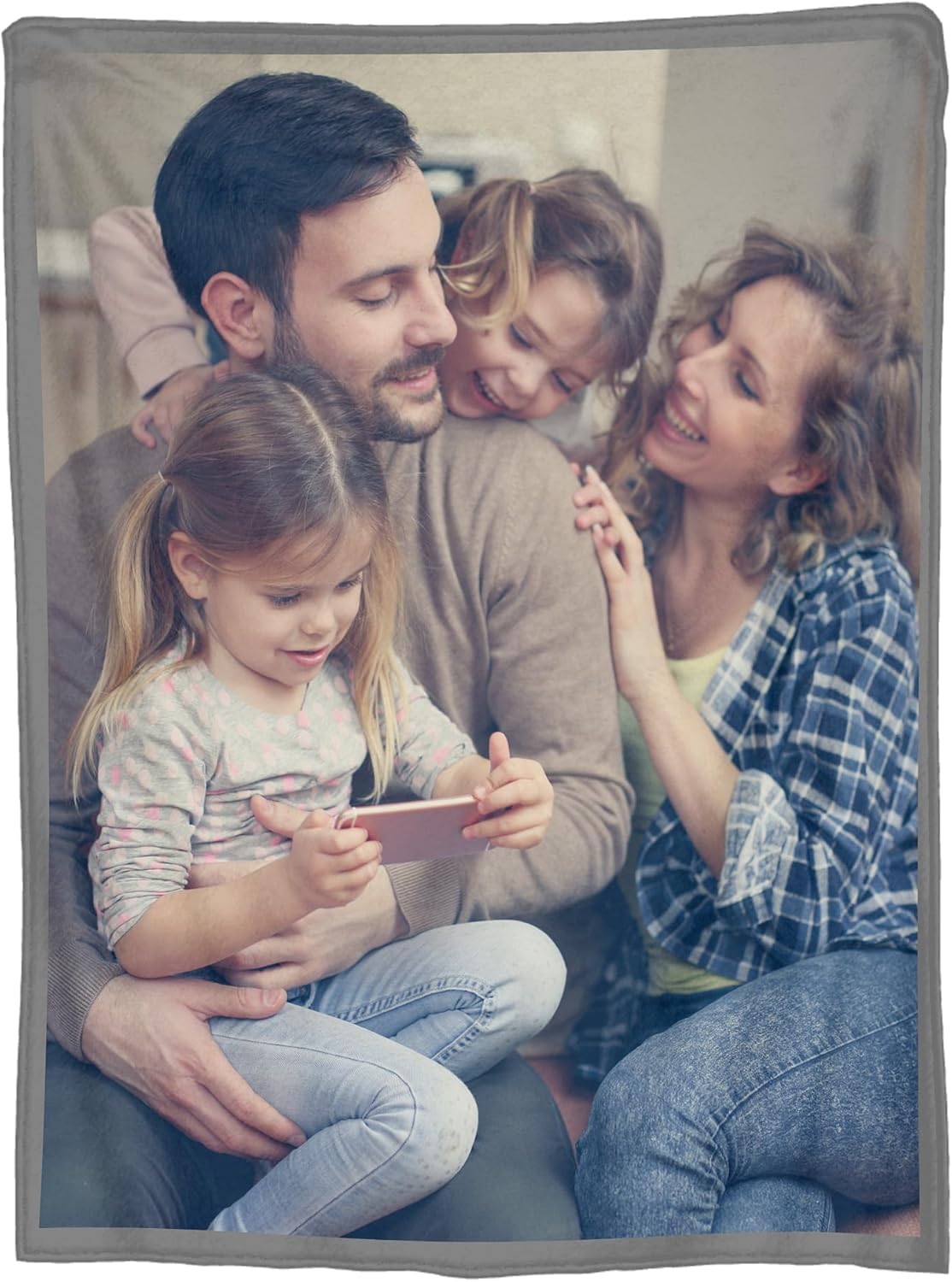 Custom Blanket Throws with Photos Text Personalized with Picture Customizable Blankets Customize for Mom,Dad,Couple,Girlfriend,Boyfriend,Husband & Wife -Made in the USA