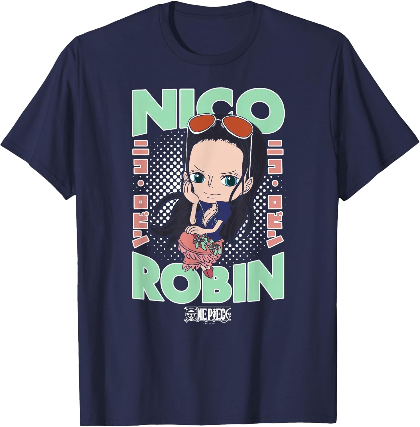 Anime Chibi Nico Robin Portrait T-Shirt