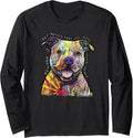 Beware of Pit Bulls, Dean Russo Pitbull Original - Dog Lover Long Sleeve T-Shirt