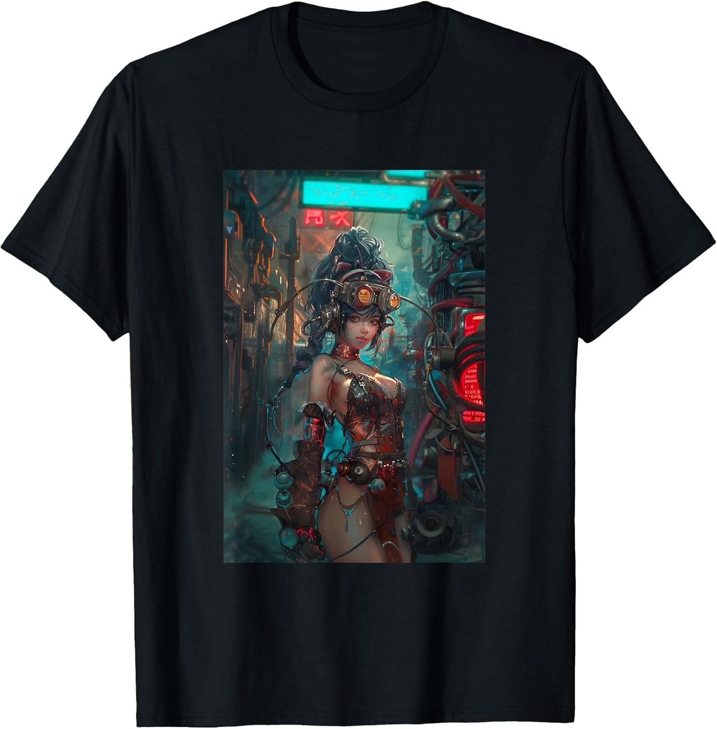 Sexy Anime Girl Steampunk Merch for Men Cyberpunk