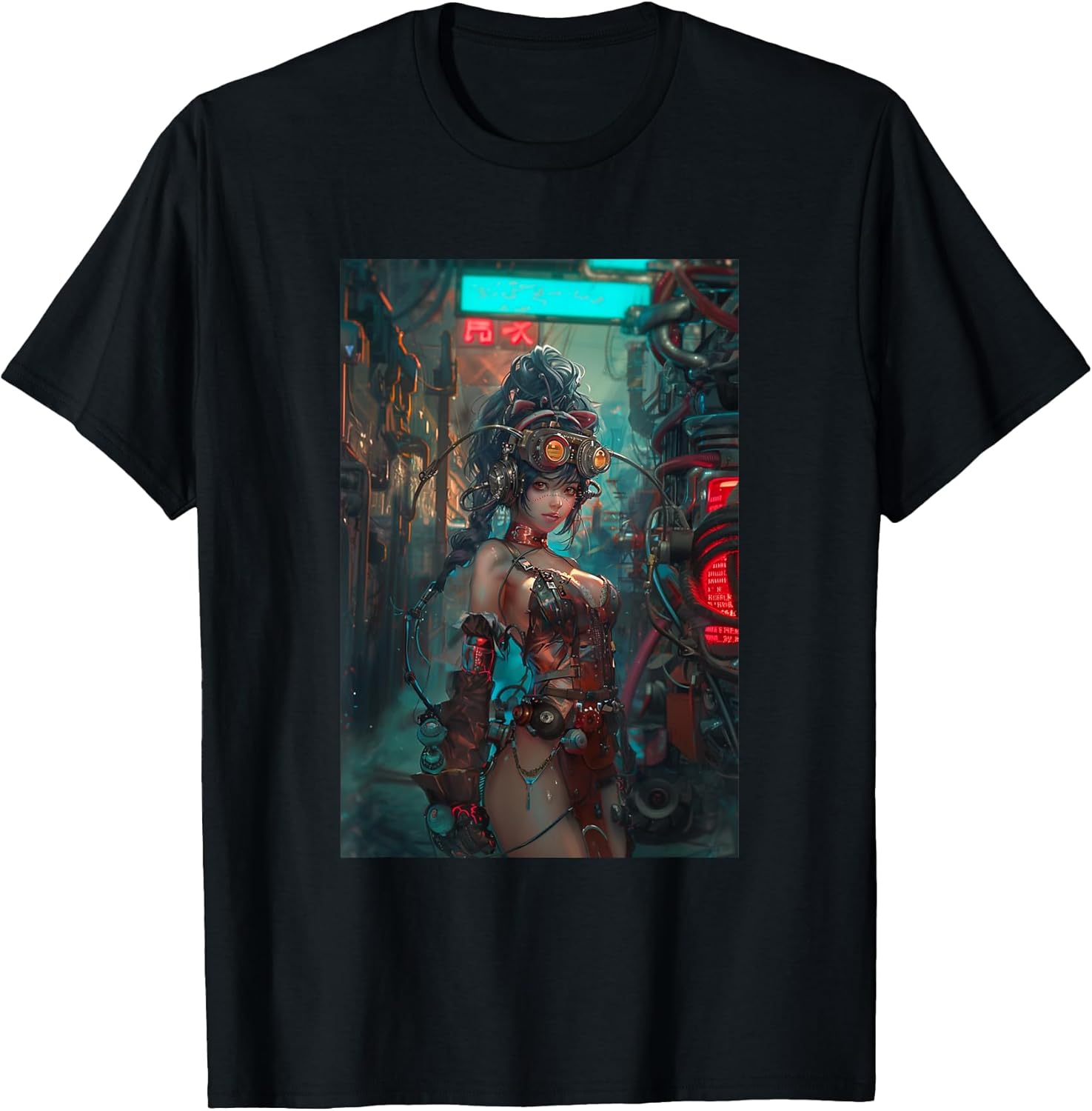 Sexy Anime Girl Steampunk Merch for Men Cyberpunk