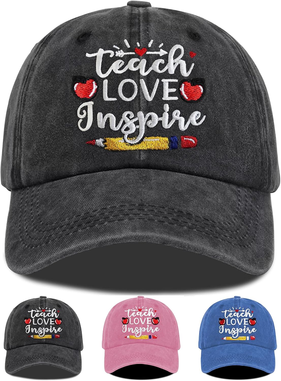 Teacher Appreciation Gifts, Teacher Hat for Women Men, Adjustable Embroidered Teachers Baseball Cap