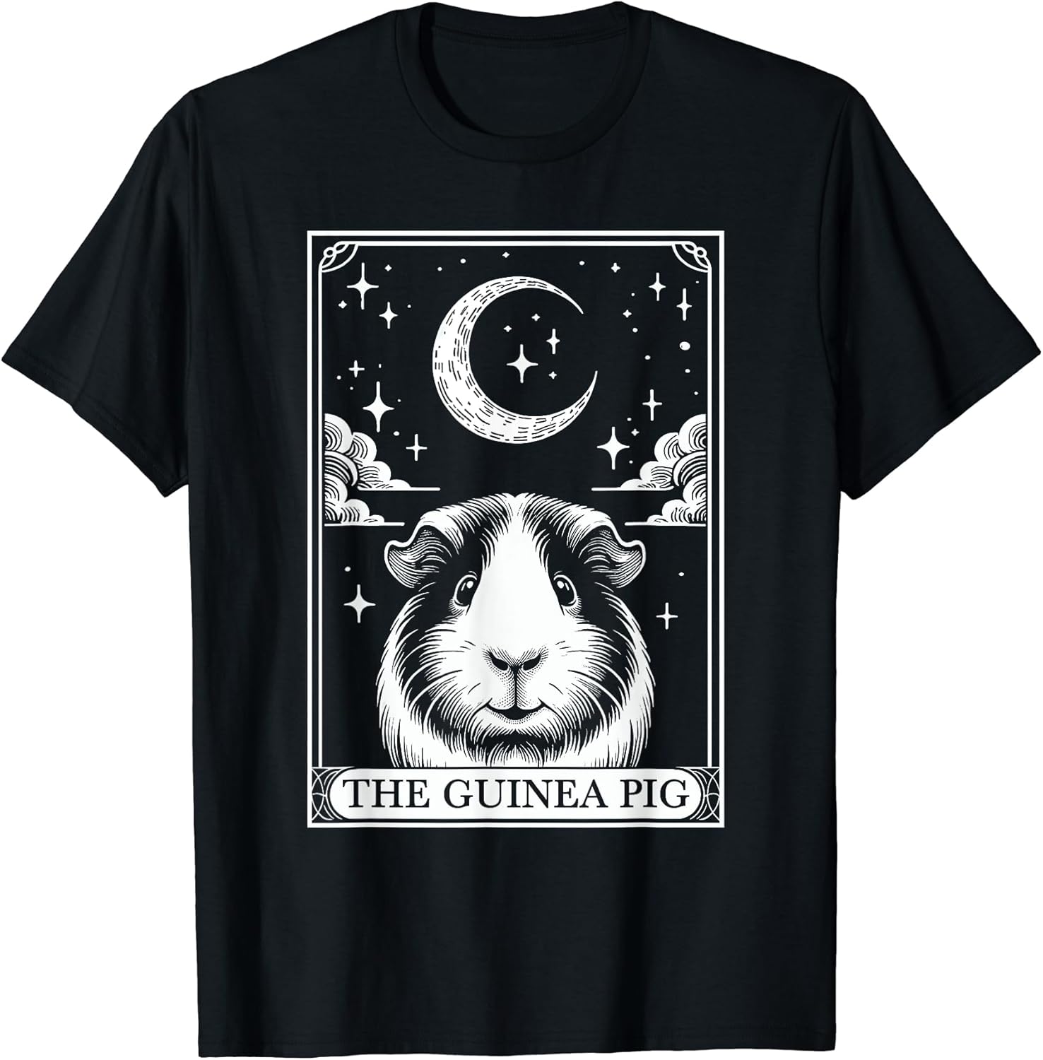 Retro Guinea Pig Lover The Moon Halloween